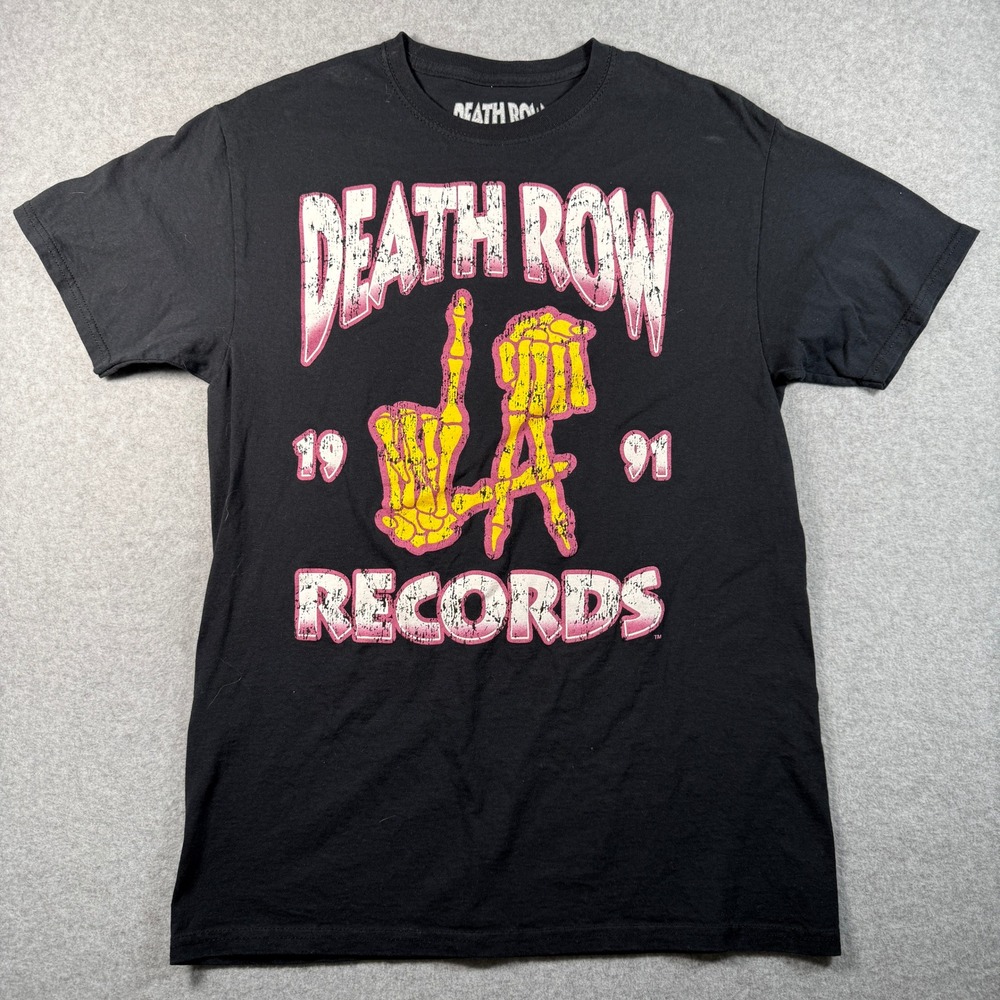Death Row Records T‑Shirt Men's M Black 2022 Graphic Tee Ripple Junction